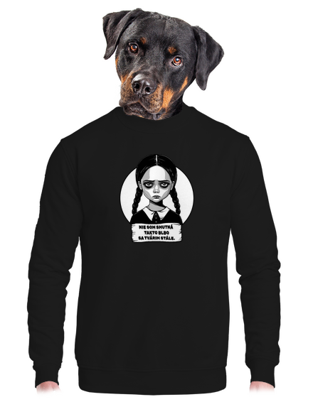 Nie som smutná unisex mikina bez kapucne Black