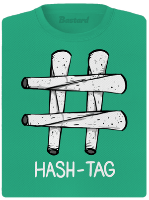 Hash tag dámske športové tričko Mint Mal