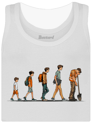 Evolúcia študenta dámske tielko klasické White