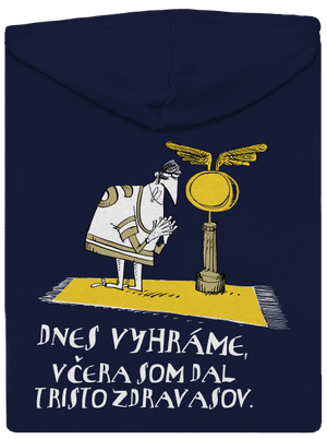 Dnes vyhráme pánska mikina na zips Navy
