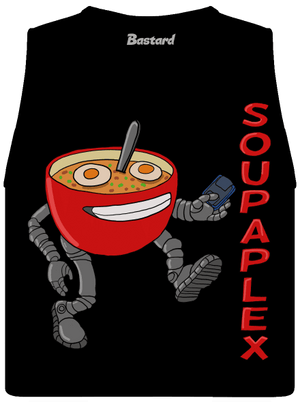 Soupaplex dámske tielko voľné Black