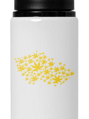 Ganja Country flaša na vodu White