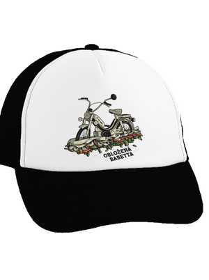 Obložená Babetta šiltovka truckerka Black cap