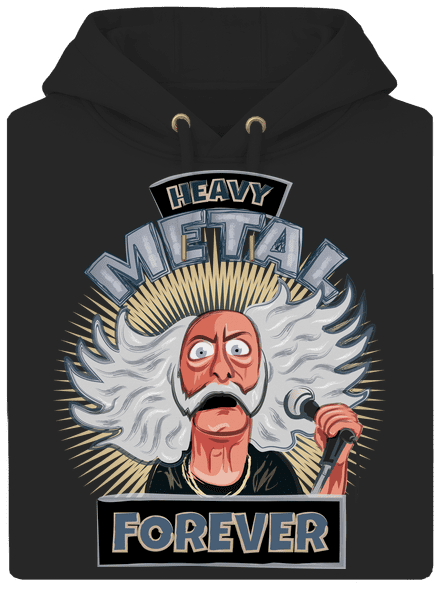 Heavy metal forever unisex mikina premium Dark Black