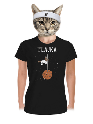 Vlajka dámske športové tričko Black