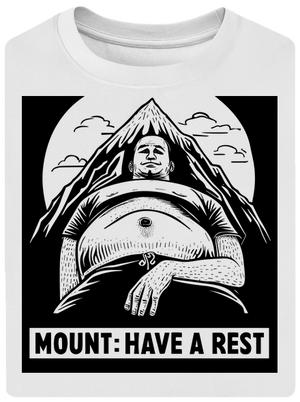 Mount have a rest unisex tričko oversized White