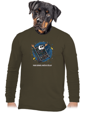 Padá server pánske dlhý rukáv Urban Khaki