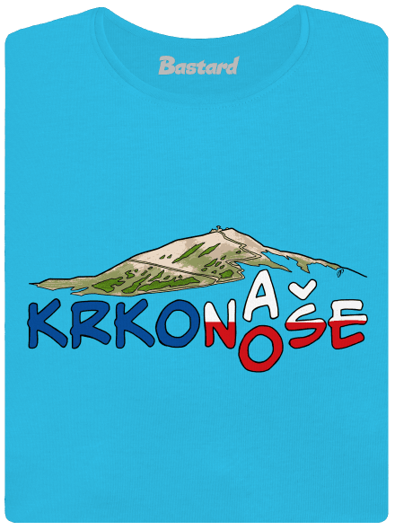 Krkonoše dámske tričko s lemom Blue Atol