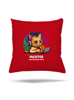 Majster virtuálneho sveta vankúš Red