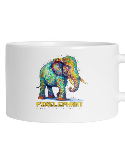 Pixelephant hrnček makronka White