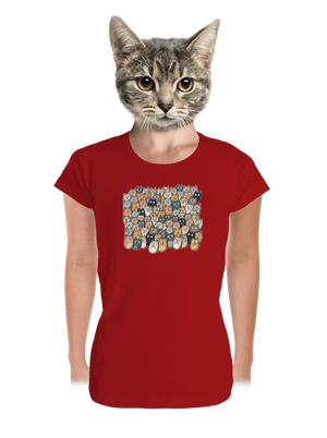 Nájdi čerta dámske tričko prémium Red Mal