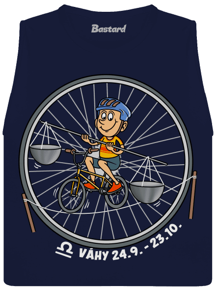 Cyklistický horoskop: Váhy dámske tielko voľné Navy