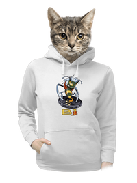 dámska mikina klokanka