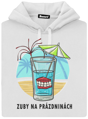 Zuby na prázdninách dámska mikina klokanka White
