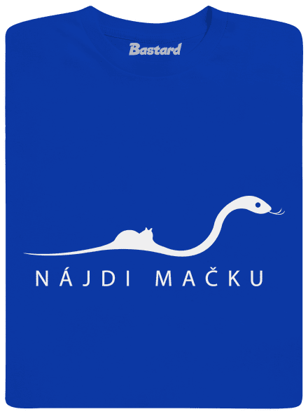 Nájdi mačku detské tričko Royal Blue