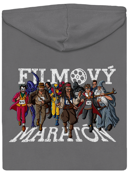 Filmový maratón dámska mikina na zips Steel Gray