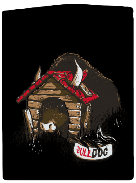 Bulldog dámska mikina na zips Black