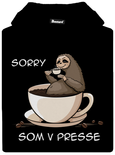 V presse detská mikina klokanka Black