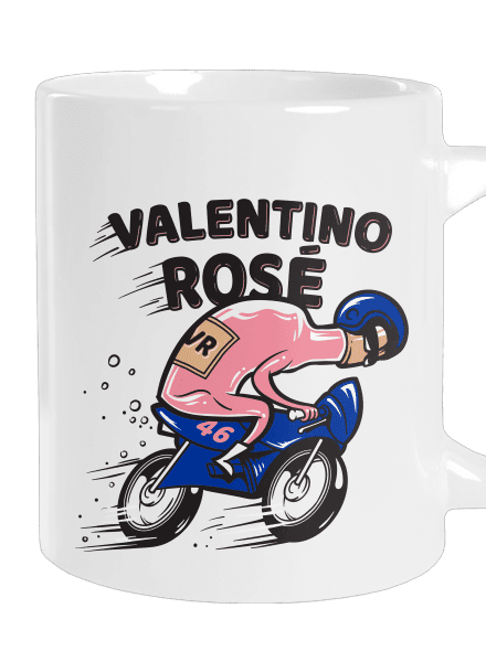 Valentino Rosé veľký hrnček White