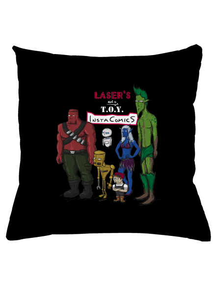 Laser's not a toy vankúš Black
