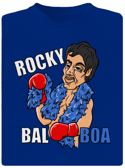Rocky Bal boa pánske športové tričko Royal Blue Mal