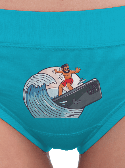Som surfer dámske nohavičky Turquoise