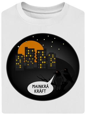 MainKráKráft unisex tričko oversized White