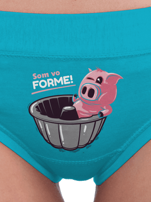 Vo forme dámske nohavičky Turquoise