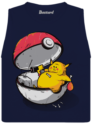 Koniec pokémona dámske tielko voľné Navy