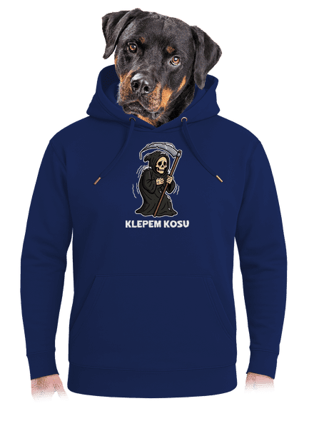 Klepem kosu unisex mikina premium Navy