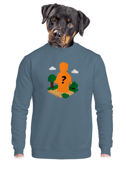 Lego z vlastnej fotky unisex mikina bez kapucne Nordic Blue