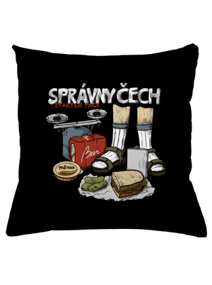Správny Čech vankúš Black