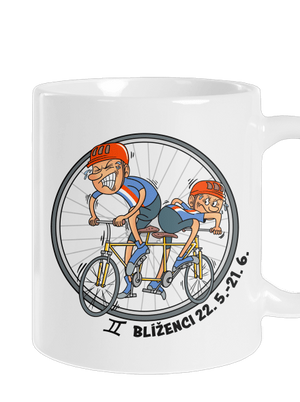 Cyklistický horoskop: Blíženci klasický hrnček White