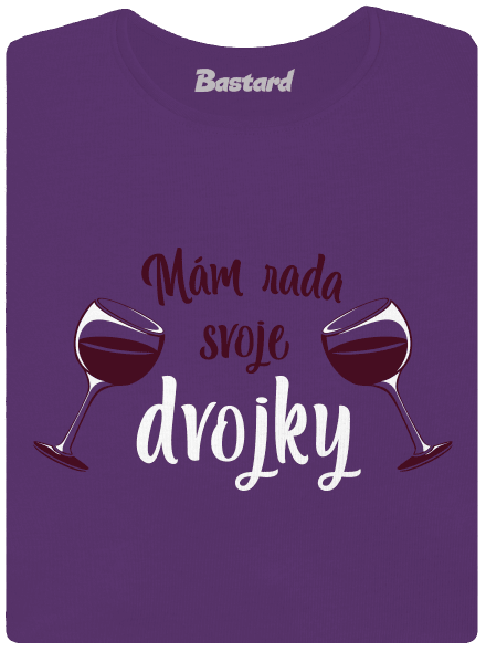 Dvojky dámske tričko prémium Purple