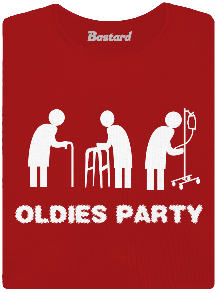 Oldies party dámske tričko prémium Red Mal