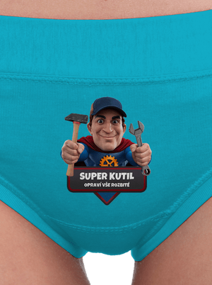 Super otec dámske nohavičky Turquoise