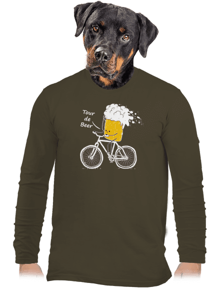 Tour de beer pánske dlhý rukáv Urban Khaki