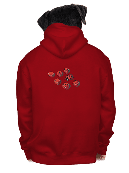 Mimikry pánska mikina na zips Red
