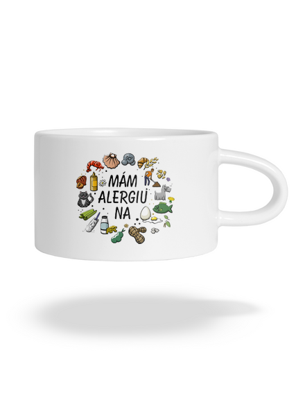 Mám alergiu na... + fix hrnček makronka White