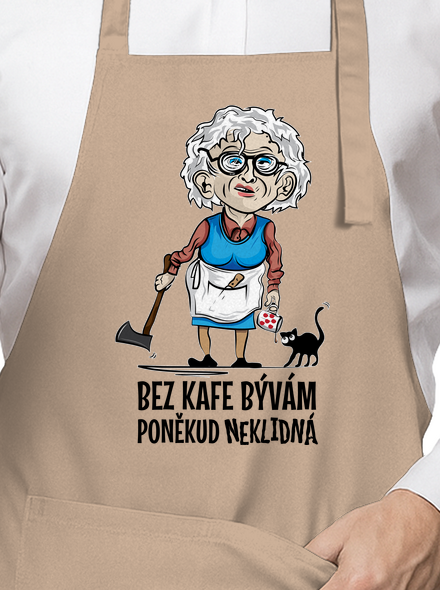 Neklidná bez kafe zástera Rope