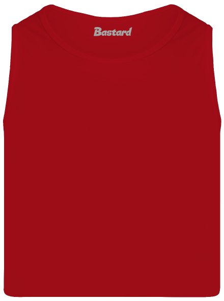 Bez potlače pánske tielko Red