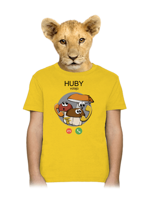 Huby volajú detské tričko Gold