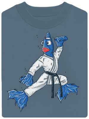 Bojovníčka unisex mikina bez kapucne Nordic Blue