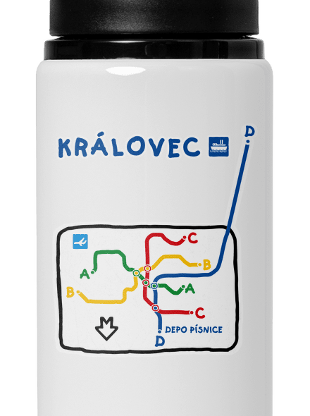 Metro Královec flaša na vodu White