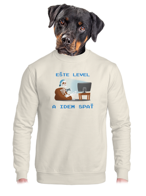 Ešte level unisex mikina bez kapucne Off White