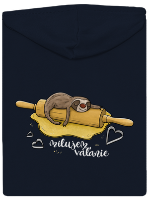 Milujem váľanie dámska mikina na zips Navy Mal