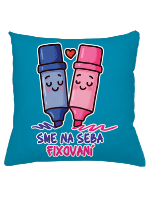 Sme fixovaní vankúš Blue Turquoise