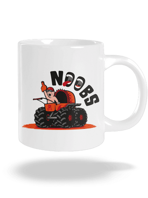 Monster stroller veľký hrnček White