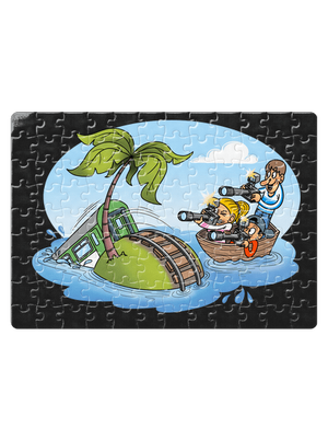 Ostrov železnice puzzle White