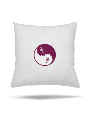 Jin Jang víno vankúš White